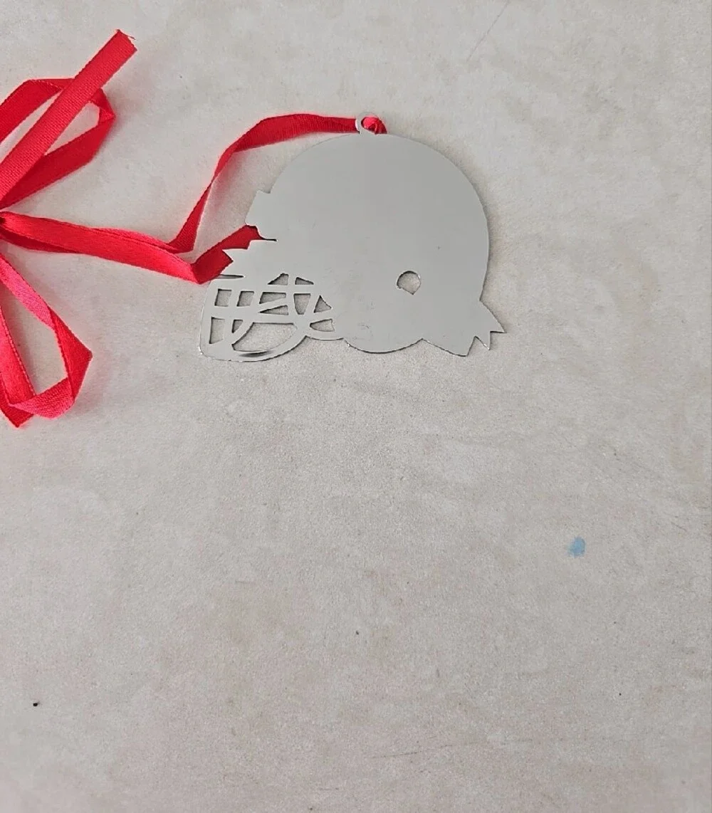 Detroit Lions Holiday Ornaments - Set Of Six - Blue, Gray & Silver